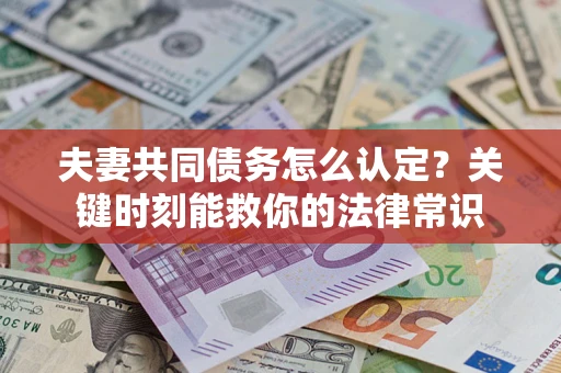 北京夫妻共同债务怎么认定？关键时刻能救你的法律常识